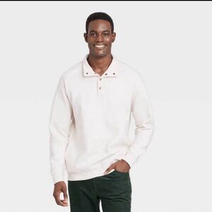 Goodfellow & Co Men's Pullover Sweatshirt Diamond Quilted MEDIUM
Snap Placket